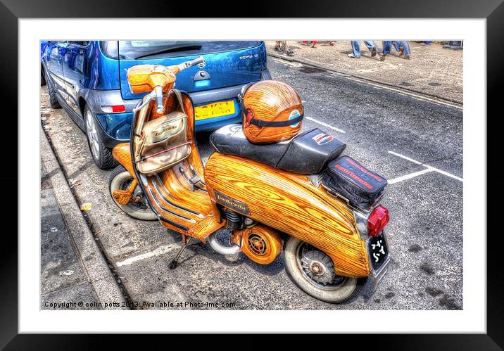 Lambretta. Framed Mounted Print by colin potts