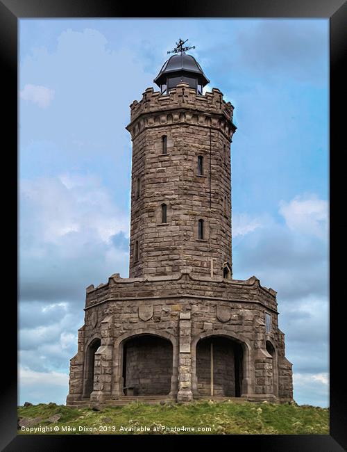 Tower at Darwen Framed Print by Mike Dickinson
