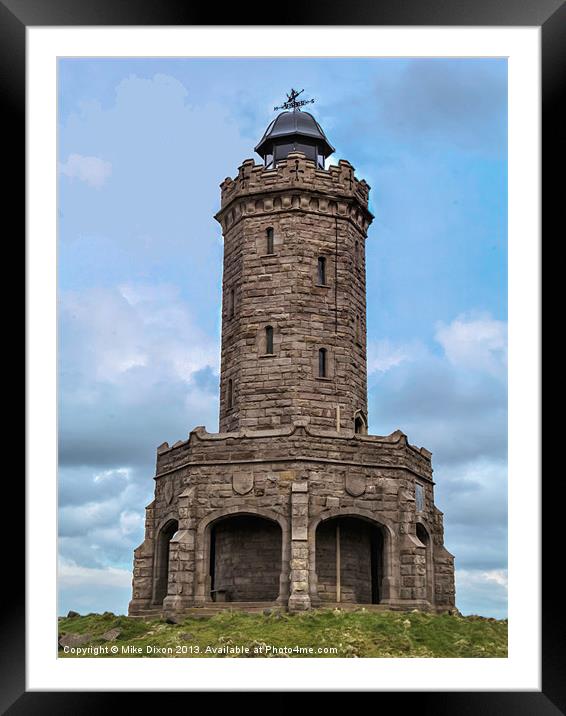 Tower at Darwen Framed Mounted Print by Mike Dickinson