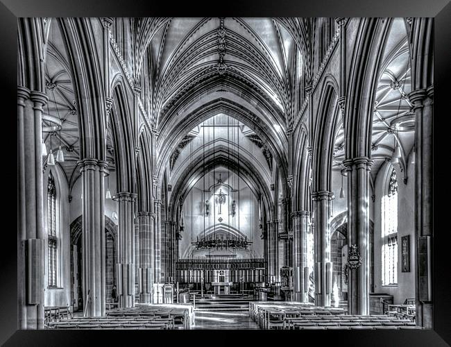 Blackburn Cathedral Framed Print by Mike Dickinson