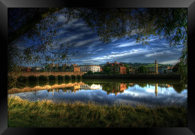 Barnstaple, North Devon Framed Print by vicky Lewis