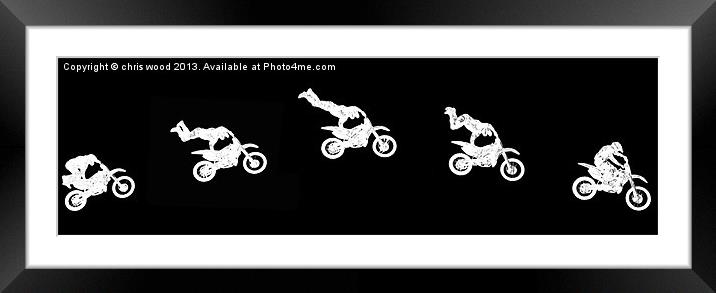 X-treme Freestyle Framed Mounted Print by chris wood