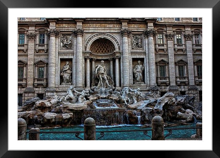 Trevi fountain, Rome, Italy Framed Mounted Print by Diane  Mohlman