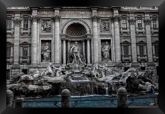 Trevi Fountain, Rome, Italy Framed Print by Diane  Mohlman