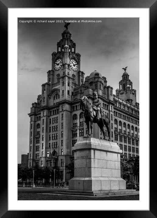 Iconic Liverpool A Classic Masterpiece Framed Mounted Print by richard sayer