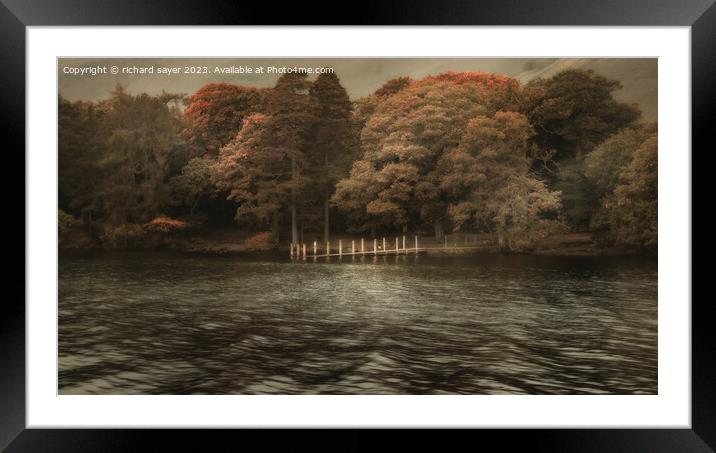 Autumns glow Framed Mounted Print by richard sayer