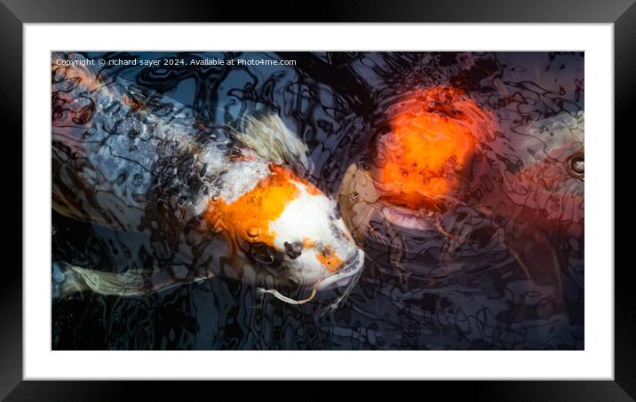 Deep Rising Framed Mounted Print by richard sayer