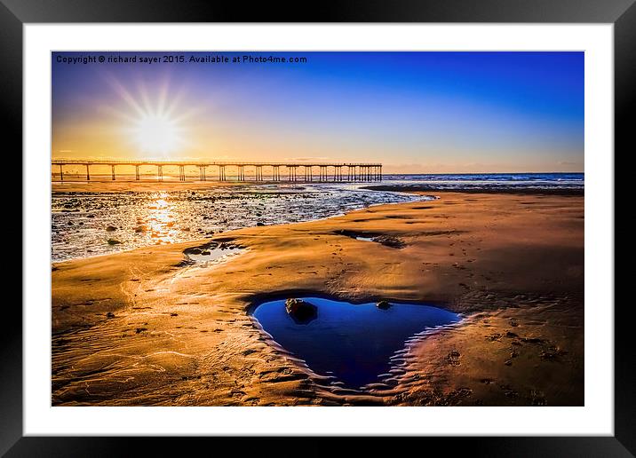  The Heart of Saltburn Framed Mounted Print by richard sayer