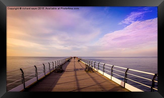  From Pier to Eternity Framed Print by richard sayer