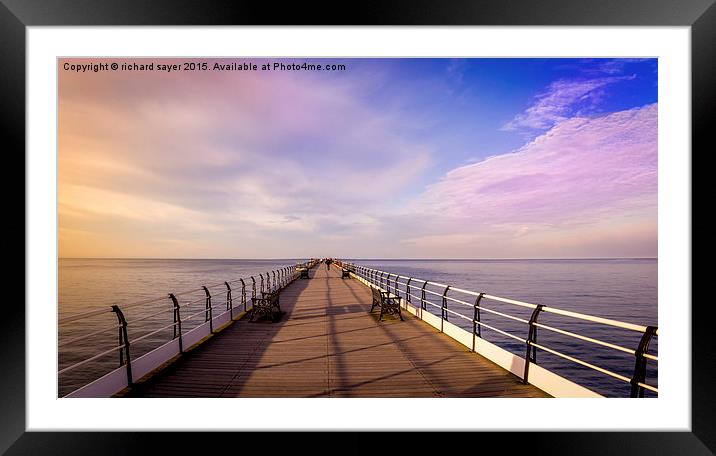  From Pier to Eternity Framed Mounted Print by richard sayer