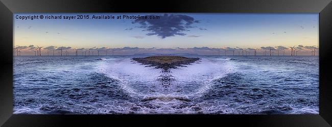  The Island Framed Print by richard sayer