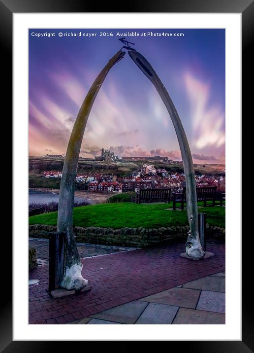 Bone Arch Framed Mounted Print by richard sayer