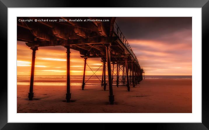 Under the Board Walk Framed Mounted Print by richard sayer