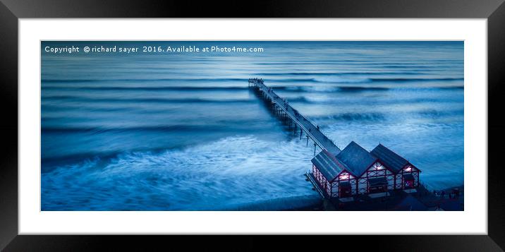 Into the Deep Blue Framed Mounted Print by richard sayer