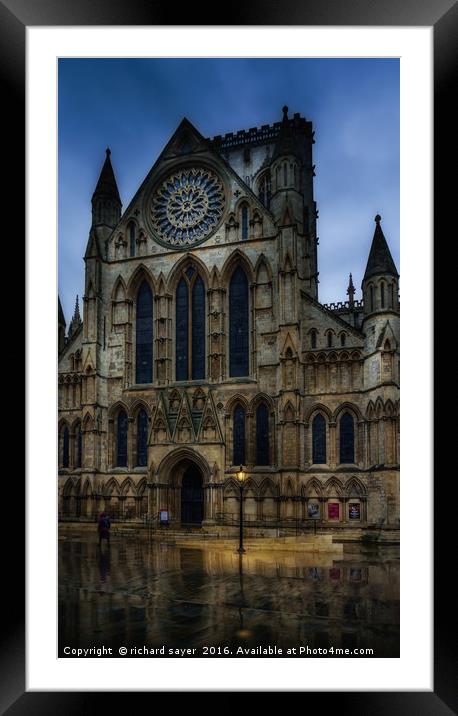 Reflections of Faith Framed Mounted Print by richard sayer