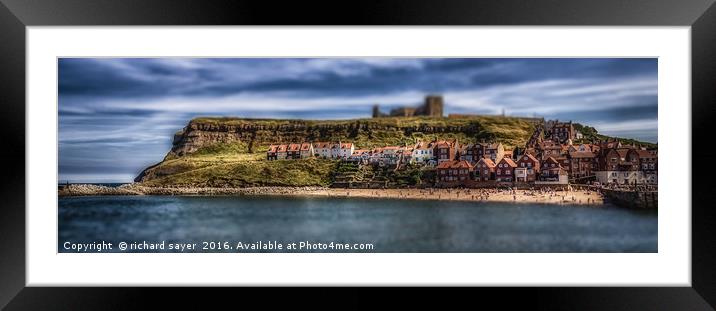 Toy Town Whitby Framed Mounted Print by richard sayer