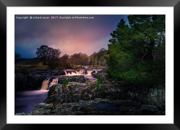 Low Force on the Rocks Framed Mounted Print by richard sayer