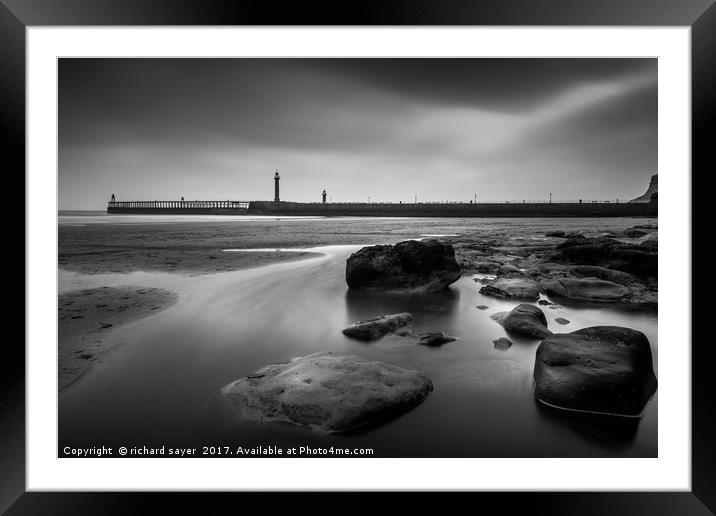 On the Rocks Framed Mounted Print by richard sayer