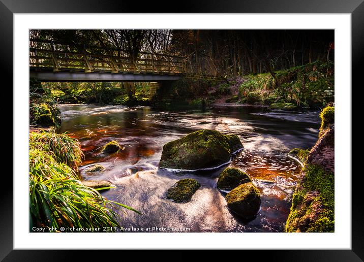 West Beck Framed Mounted Print by richard sayer