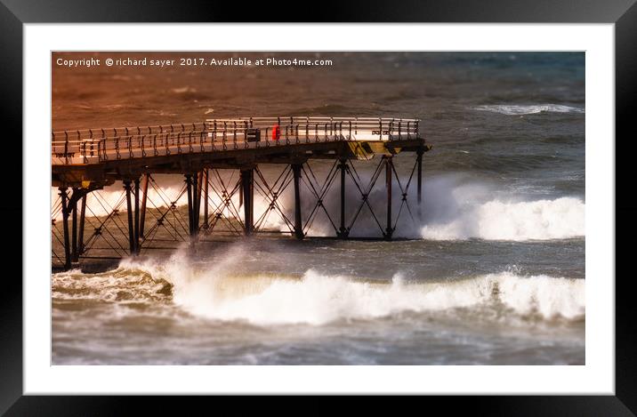 Toy Pier Framed Mounted Print by richard sayer