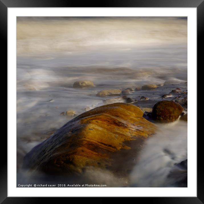 Earth Stone Framed Mounted Print by richard sayer