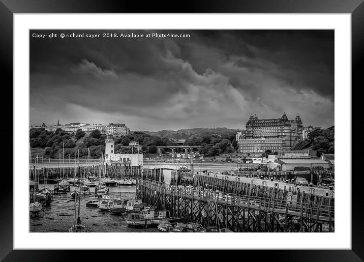 South Bay Scarborough Framed Mounted Print by richard sayer