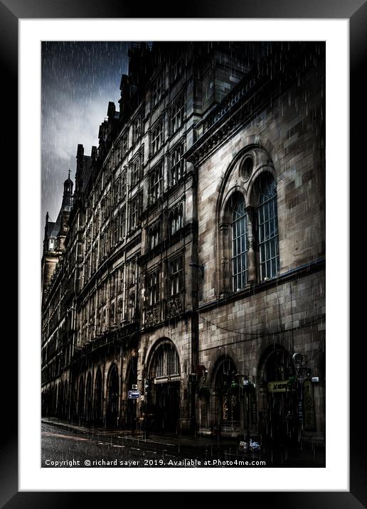 Majestic Architecture of Glasgow Framed Mounted Print by richard sayer