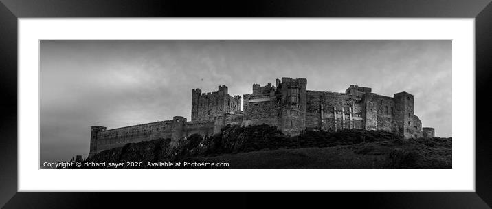 Fortress Framed Mounted Print by richard sayer