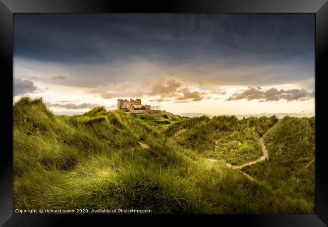 The Dunes Framed Print by richard sayer
