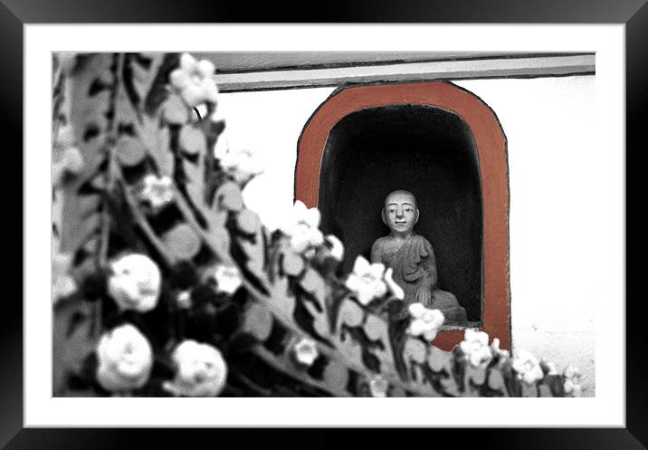 Buddha statue, Myanmar Framed Mounted Print by ira de reuver