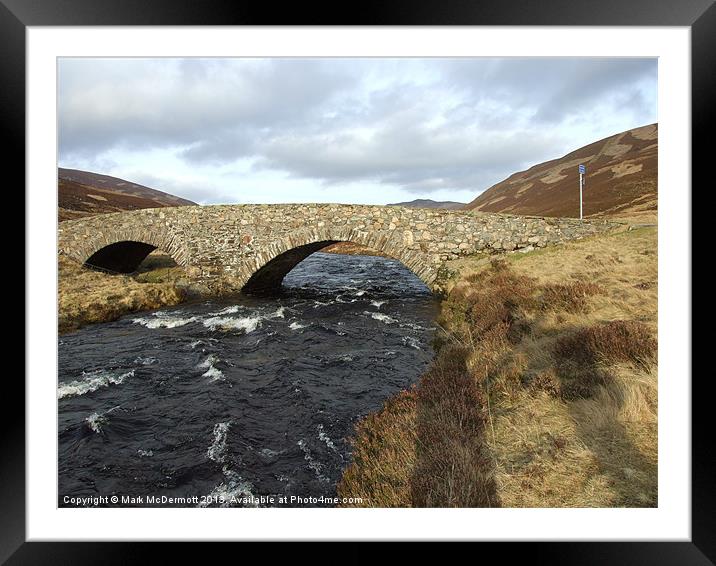 Rural Bridge in Scotland Framed Mounted Print by Mark McDermott