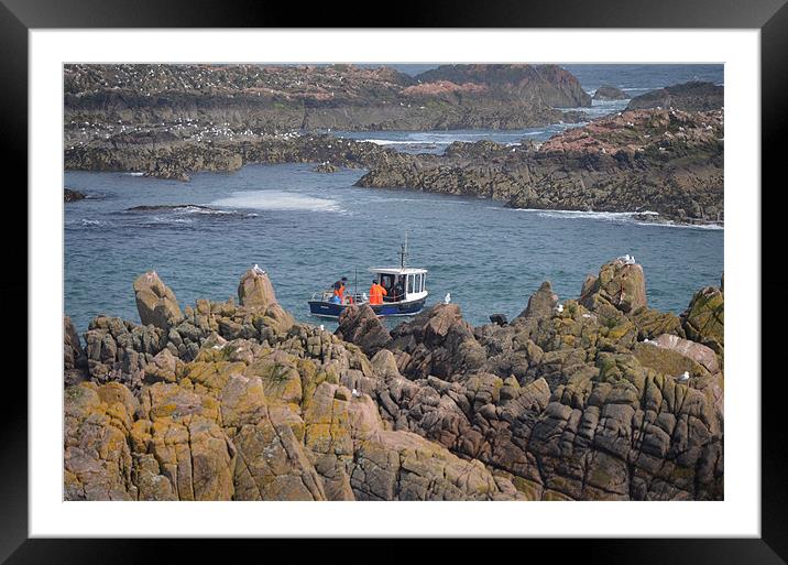 Creel Pot Fishers Framed Mounted Print by Mark McDermott