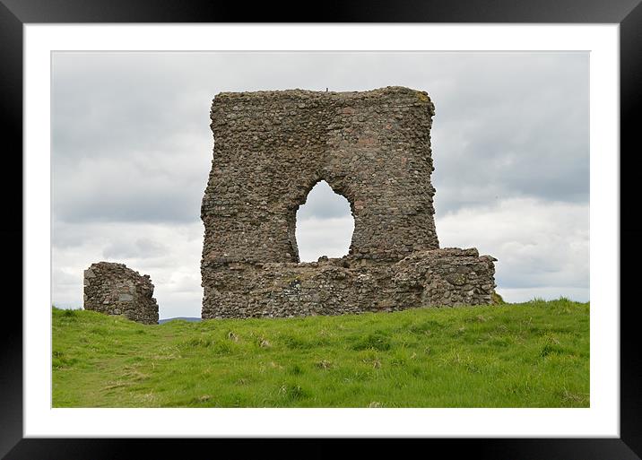 Dunnydeer Hill Fort Framed Mounted Print by Mark McDermott