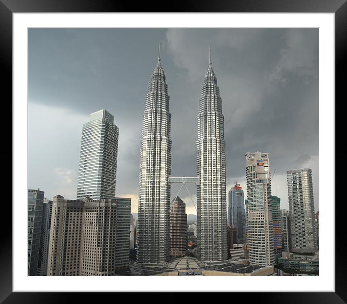 Petronas Towers Framed Mounted Print by Mark McDermott