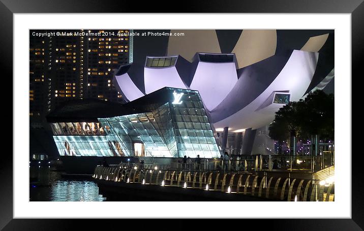 Orchid Gallery Singapore Framed Mounted Print by Mark McDermott
