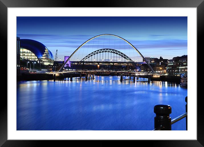 Newcastle Quay Side Framed Mounted Print by Kevin Duffy