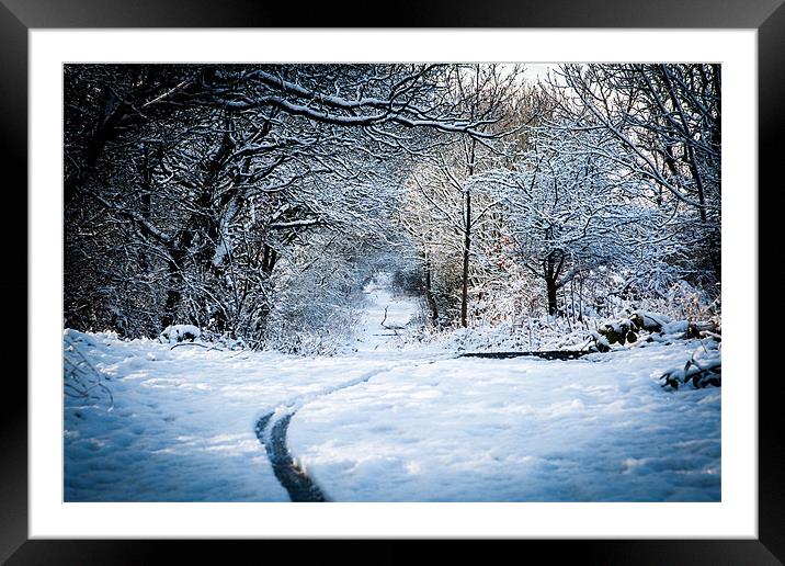 Durham winter scene Framed Mounted Print by Kevin Duffy