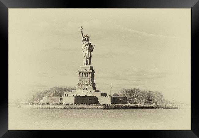  Statue of Liberty New York Framed Print by Kevin Duffy