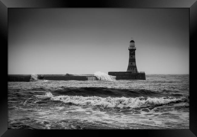 Sunderland Roker Pier  Framed Print by Kevin Duffy