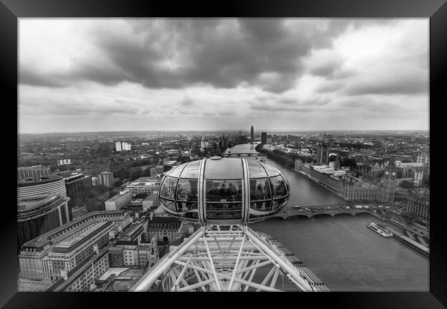 London Eye cityscape Framed Print by Kevin Duffy