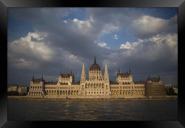 Budapest Parliment Framed Print by Ashley  Gruber
