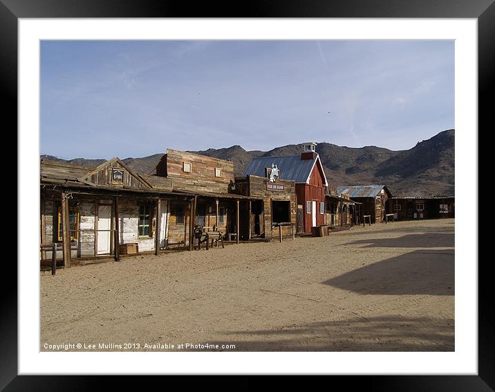 Chloride ghost town Framed Mounted Print by Lee Mullins