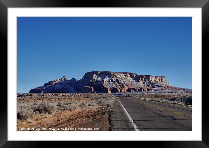 Road to the cavern Framed Mounted Print by Lee Mullins