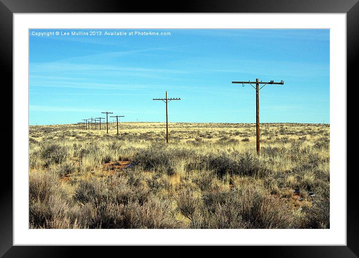 Route 66, pre-Interstate Framed Mounted Print by Lee Mullins