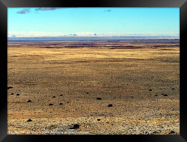 The high desert plain Framed Print by Lee Mullins