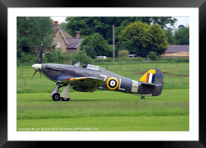 Sea Hurricane after touch down Framed Mounted Print by Lee Mullins