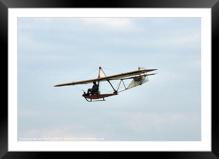 Early glider Framed Mounted Print by Lee Mullins