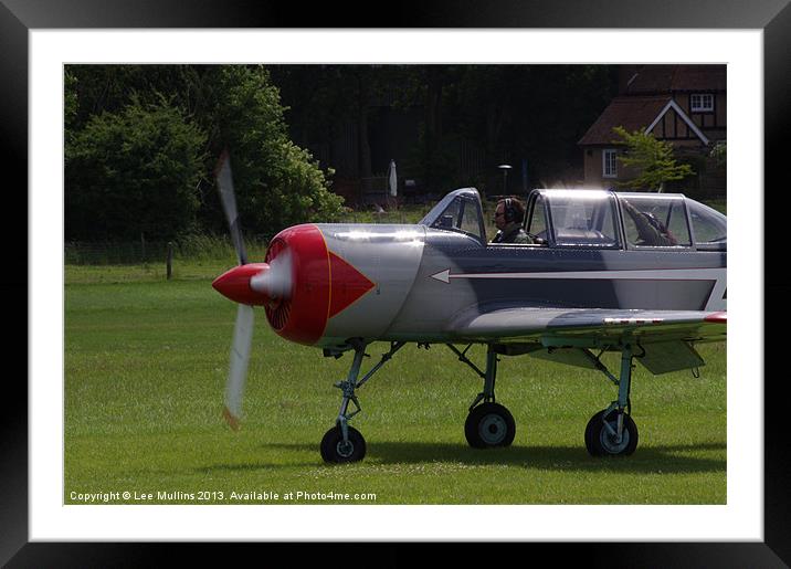 Yakolev Yak-52 G-YOTS Framed Mounted Print by Lee Mullins