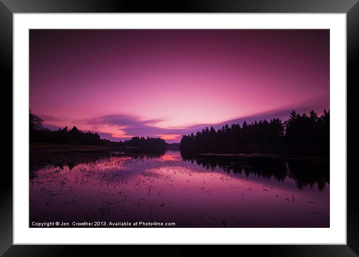 SunDown at Crombie Framed Mounted Print by Jon  Crowther