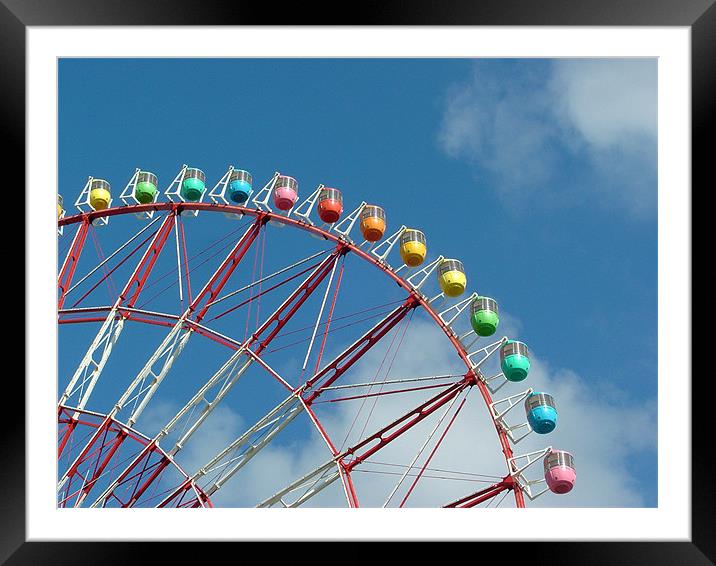 Ferris Wheel, Odaiba, Japan Framed Mounted Print by Jay Huckins